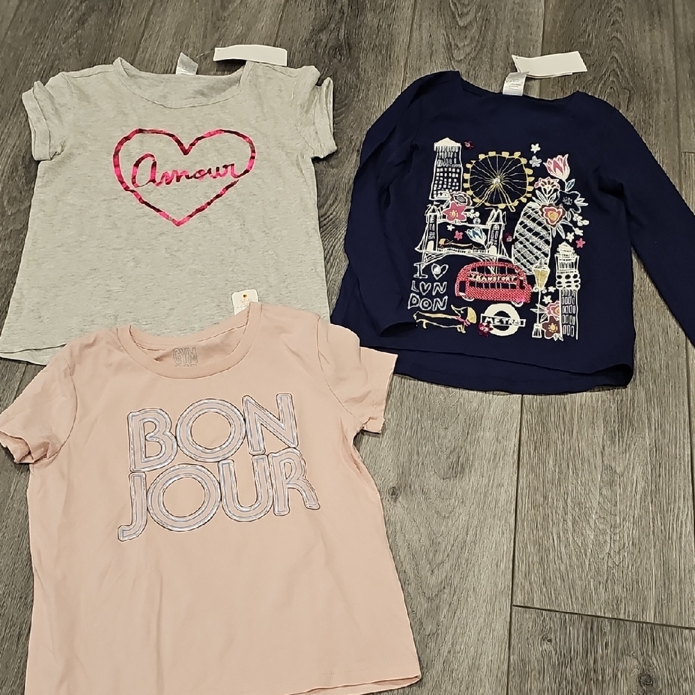 Kids Graphic T-Shirts Set - Paris Themes